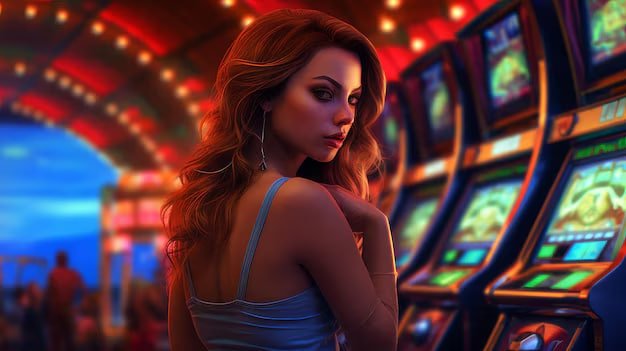 Layar mode demo Phoenix Rises menampilkan kredit virtual dan tombol informasi untuk peraturan permainan